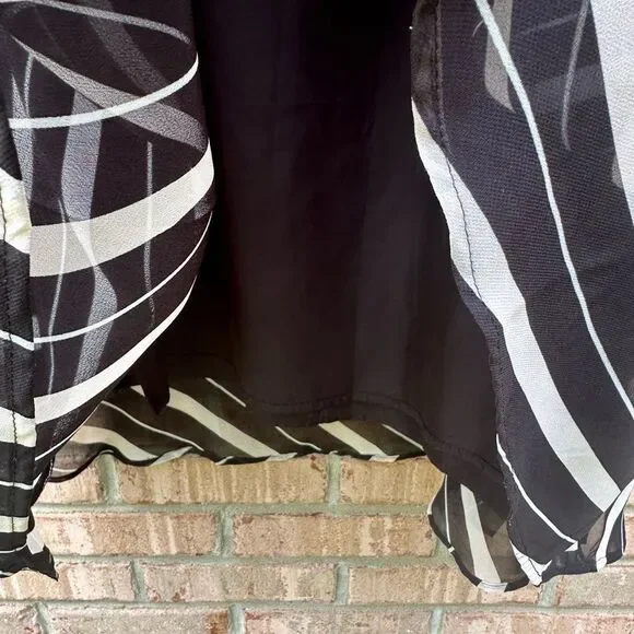 NWT Ann Taylor Striped Black and White Women's Skirt - Picture 5 of 7